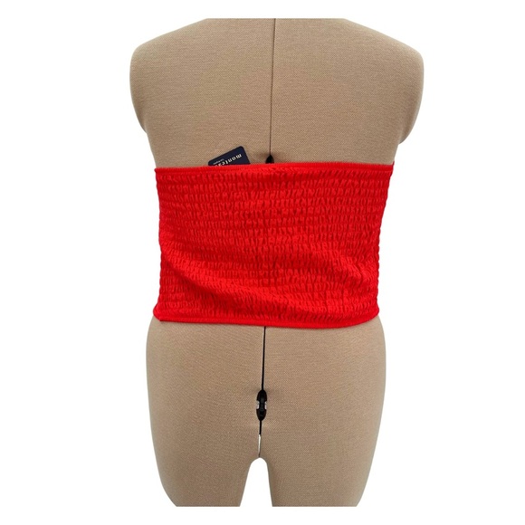 Monteau (X-Large) Red Strapless Bow Tube Top - Picture 4 of 7